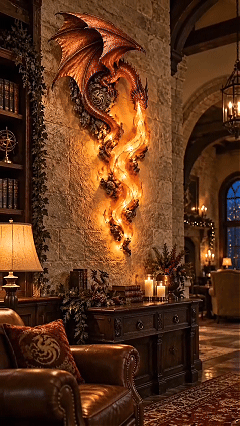🐉 Dragonfire Guardian Wall Lamp – A Legendary Flame Awakens on Your Wall 🔥