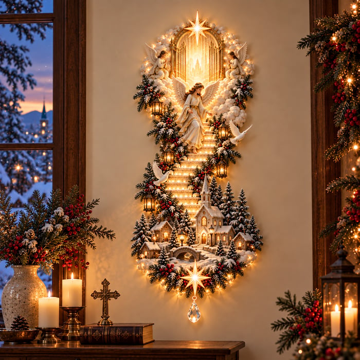 🔥Last 3 Days 49% OFF🎄✝️Jesus Heaven Light Christmas Wall Decor Holiday Keepsake