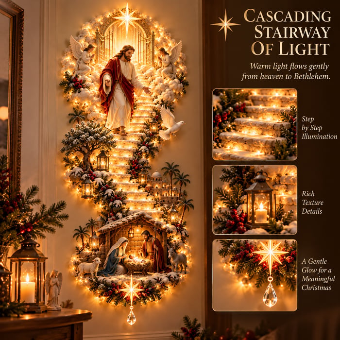 🔥Last 3 Days 49% OFF🎄✝️Jesus Heaven Light Christmas Wall Decor Holiday Keepsake