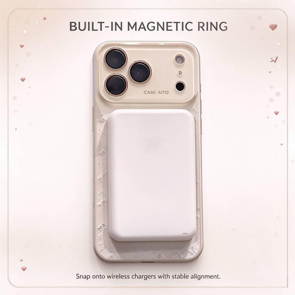 ⏳🔥🔥Limited Time Sale｜Soft Snow Texture Cloth Magnetic Phone Case for iPhone 16 & 17
