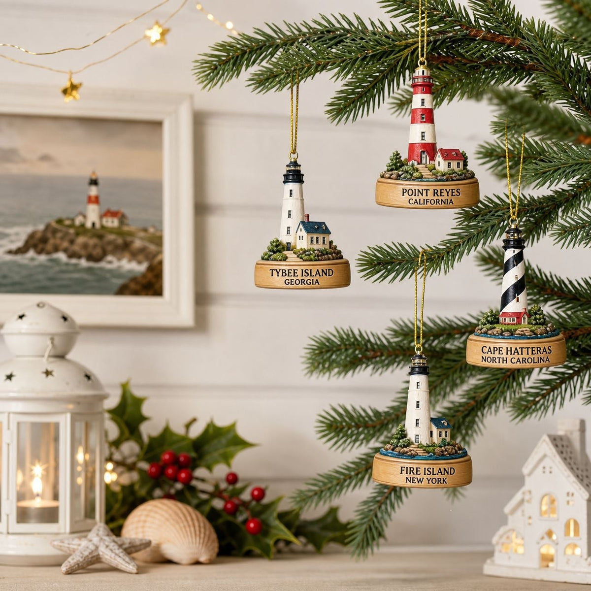 🔥Limited-Time Sale 🗼 24-Day Coastal Lighthouse Christmas Countdown