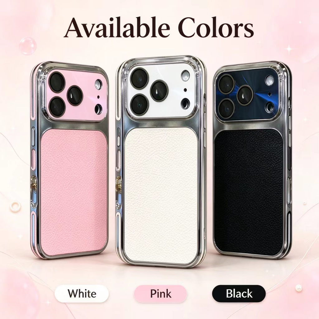 🔥Limited Sale🔥 Litchi Texture Electroplated Phone Case for iPhone 16 / iPhone 17