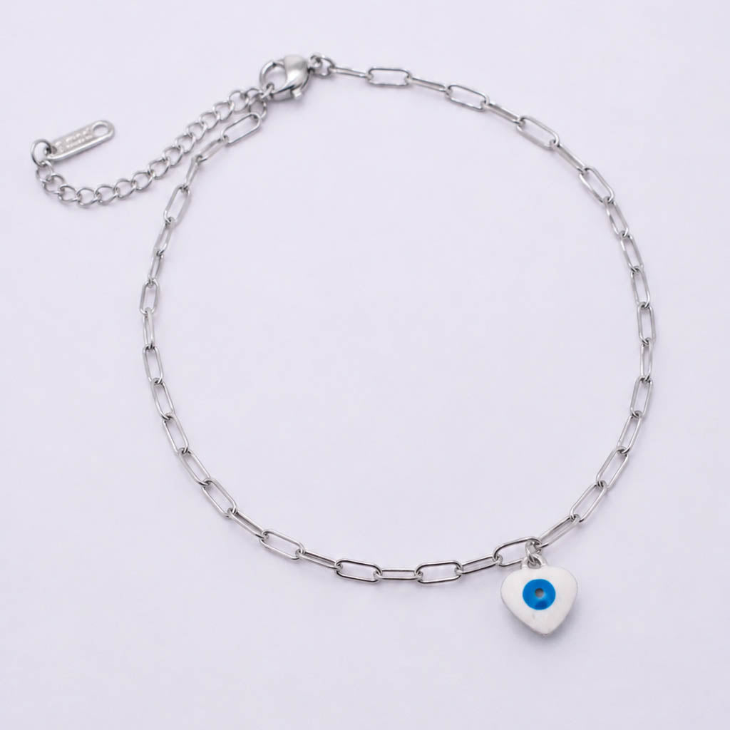 Guardian Heart Silver Anklet💧✅