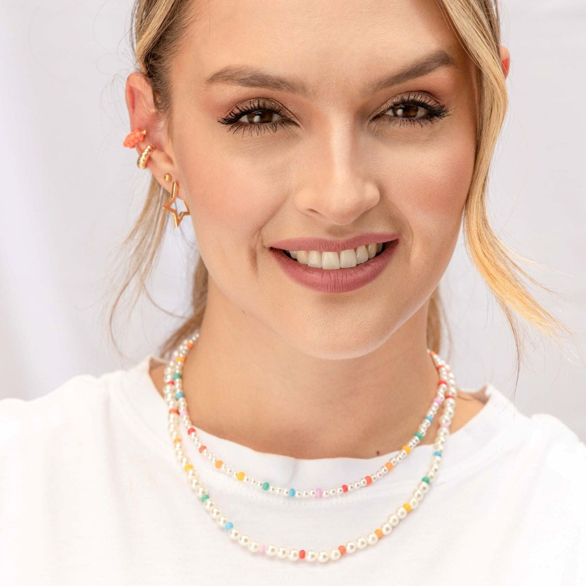 Colors and Pearls Necklace