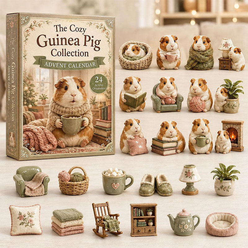 🎁🐹24 Days Guinea Pig Acrylic Ornament Advent Calendar