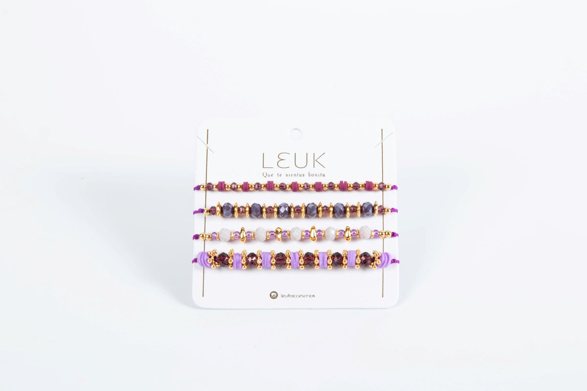 Murano Glow Bracelet Set (4 pcs)