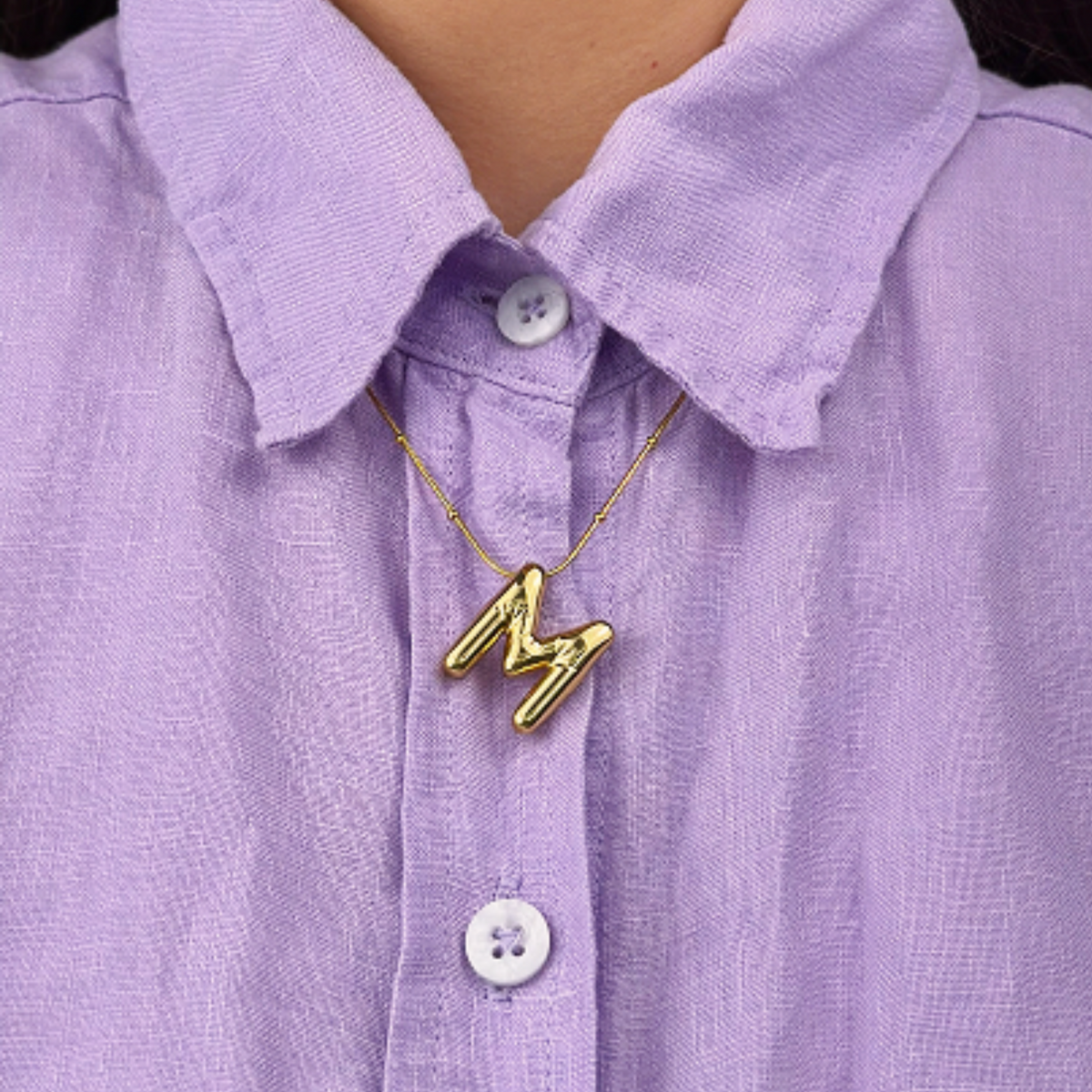 Chunky Initial Necklace