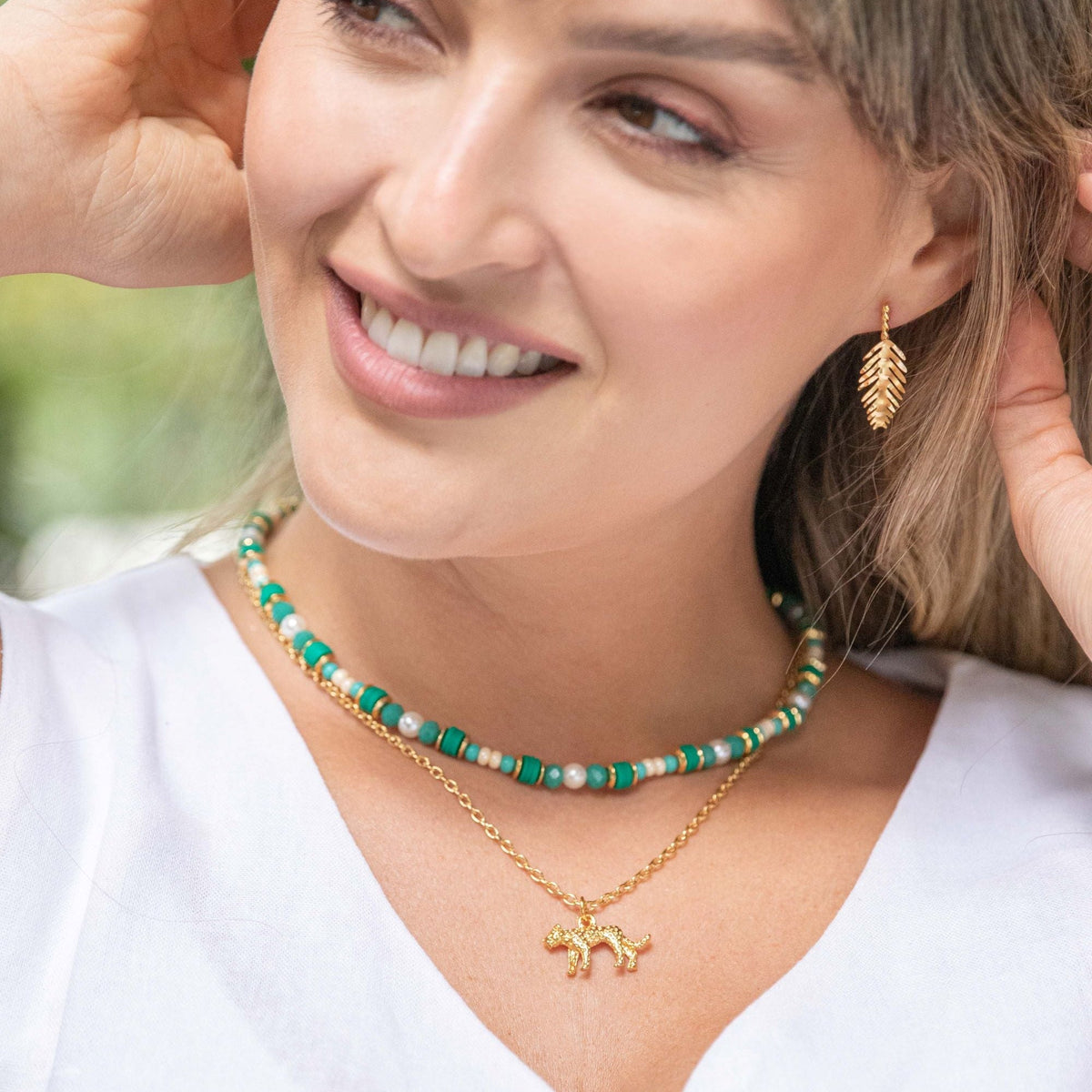 Leopard Charm Necklace