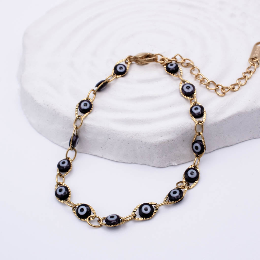 Onyx Guard Gold Bracelet 💧✅