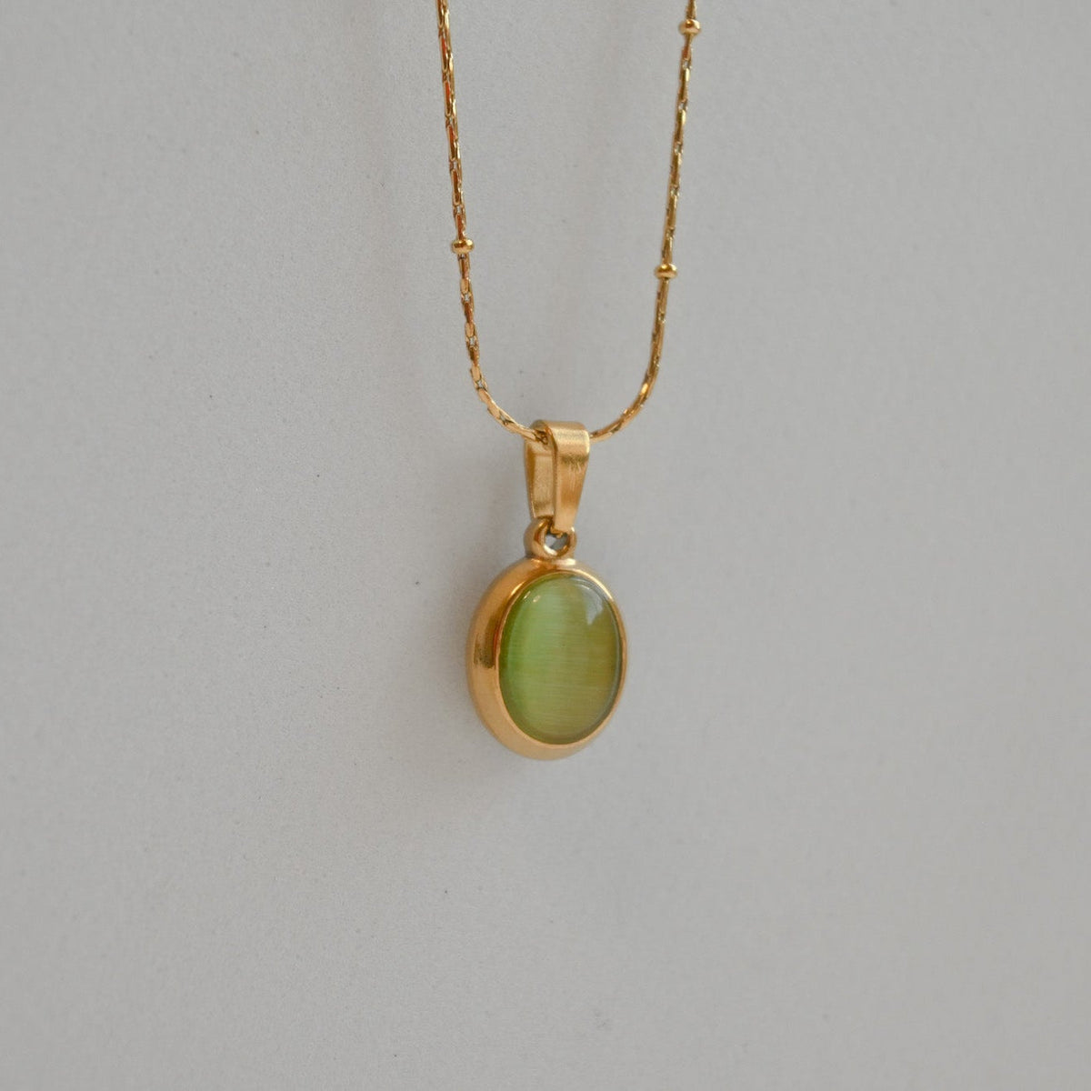 Oval Gemstone Necklace 💧✅