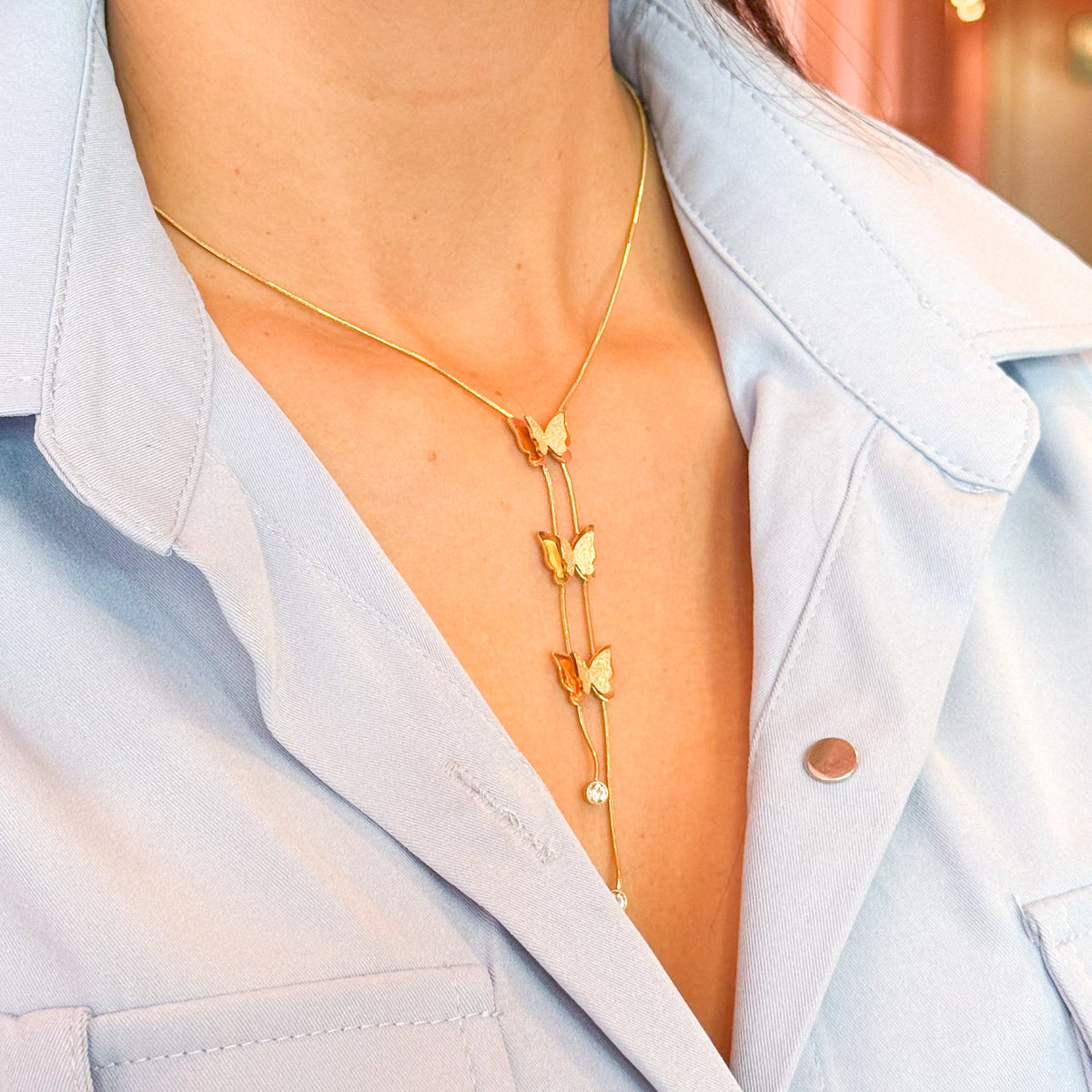 Flutter Cascade Necklace  💧✅