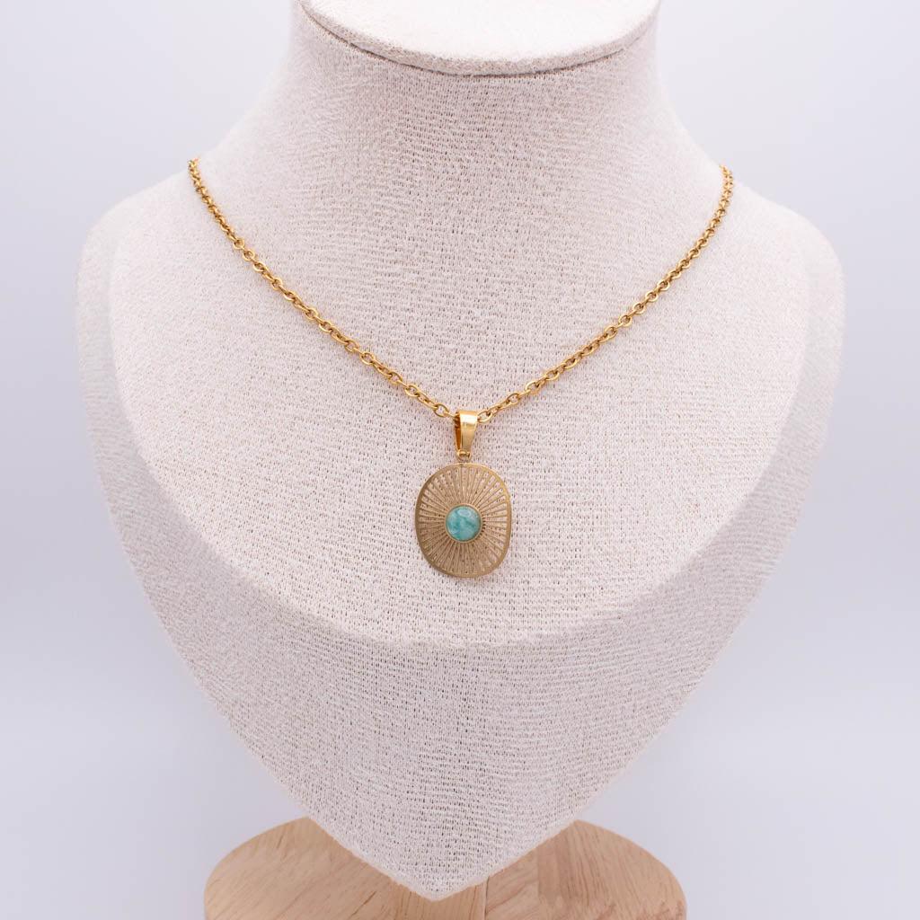 Turquoise Sun Necklace💧✅