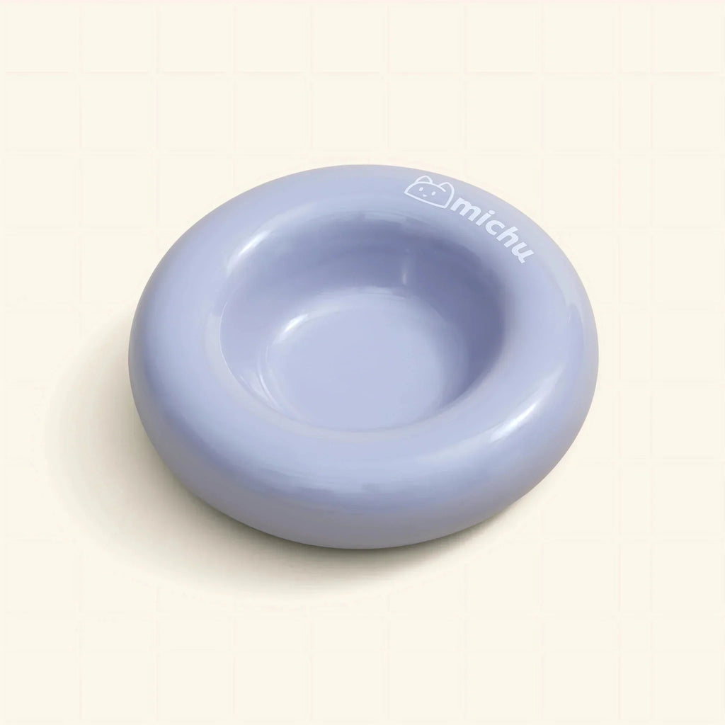 Bagel Ceramic Cat Bowl – Anti-Whisker Cat Food Bowl - Reve