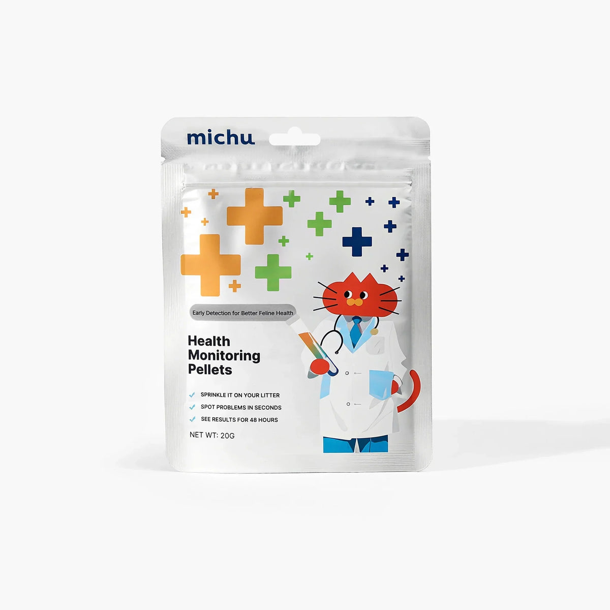 Cat Health Monitoring Pellets - Colour Changing Indicators For Home Urine Testing