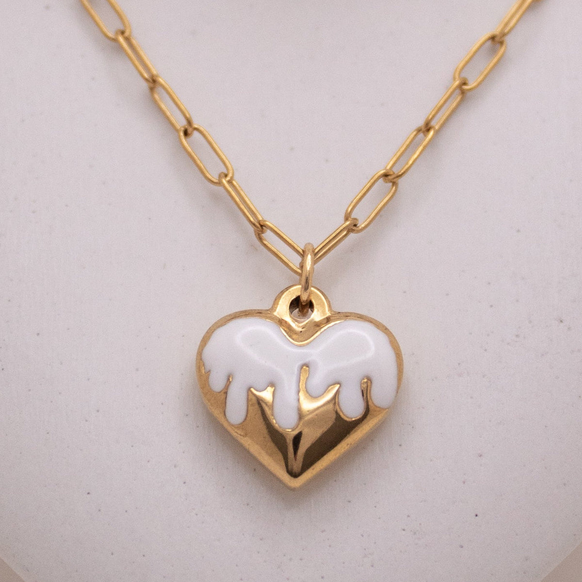 Milky Heart Necklace