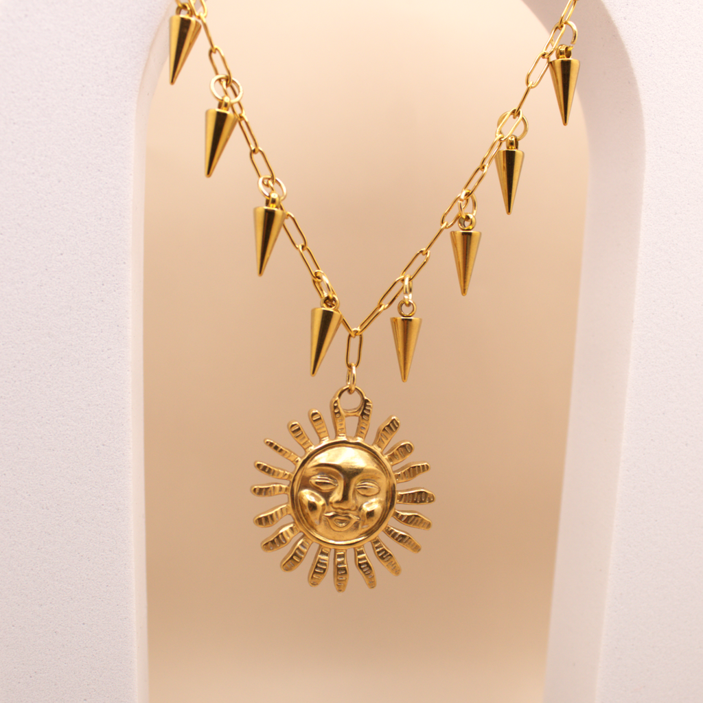 Tribal Sun Necklace 💧✅