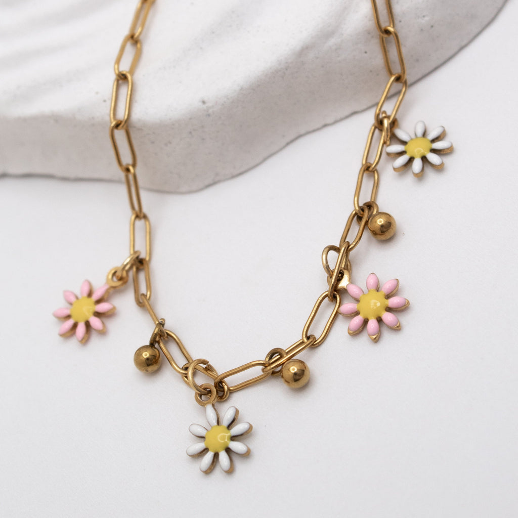 Sunset Daisy Anklet💧✅