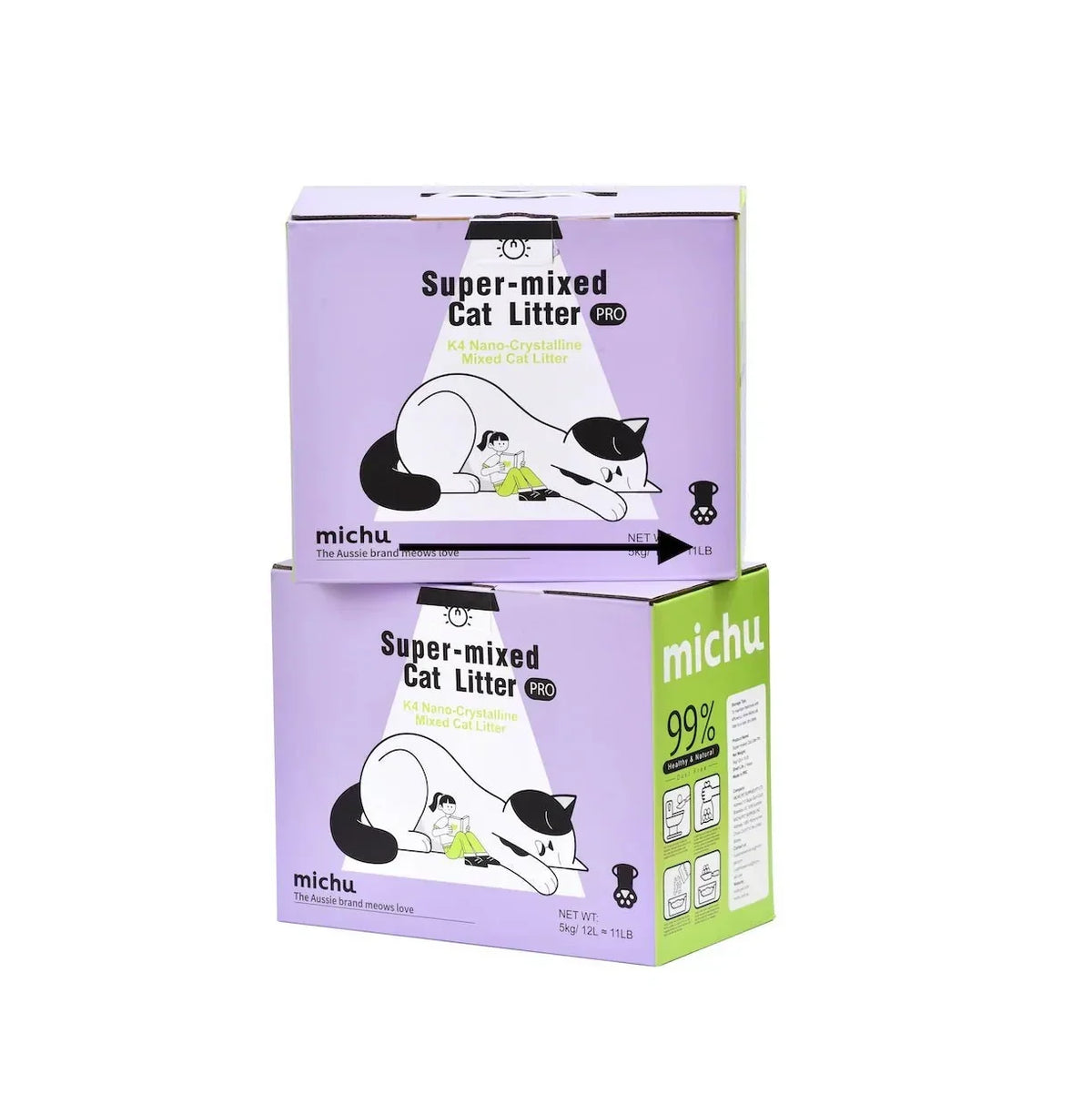 Premium Mixed Tofu Cat Litter Pro Gen2 6L- Value Box 5 kg