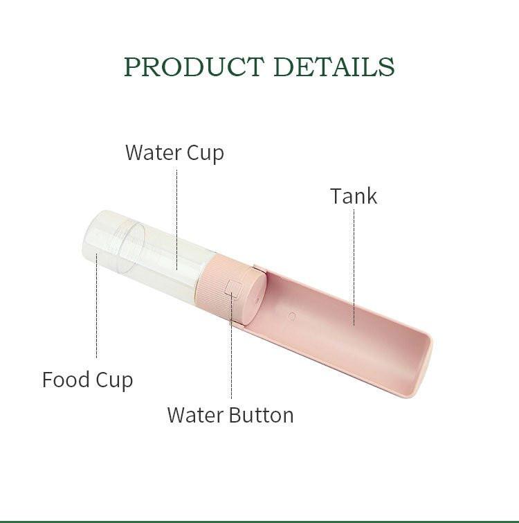 Ribbed Portable Pet Bottle in White
