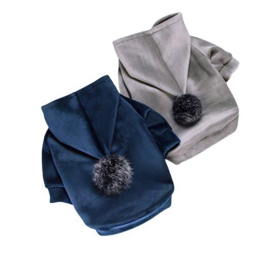 Thick Cotton Pom Pom Pet Hoodie